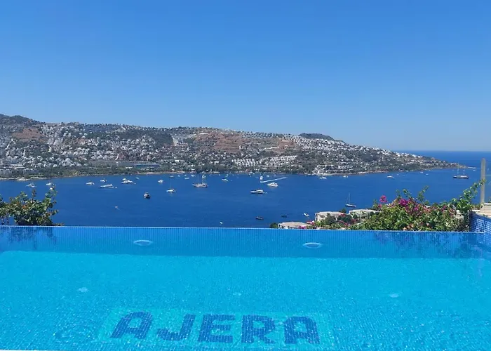 Magnificent View With Private Pool & Piano, 3 Bedroom Villa, Min 4 Nigths Gundogan  photo